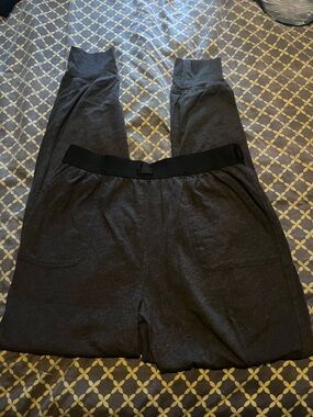 PINK Victoria's Secret Black High-Waist Jogger Pants